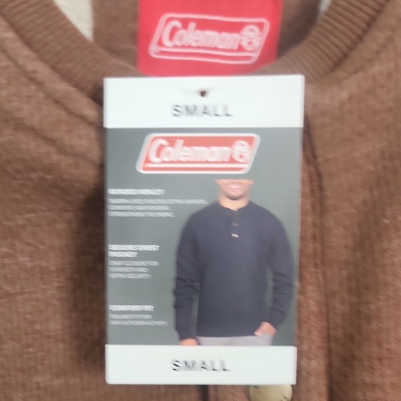 Coleman Brown Crewneck Sweater Soft Comfortable Fit - Picture 3 of 5